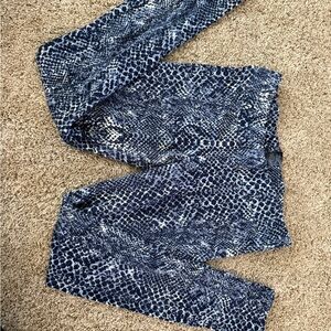 G by Guess Navy Animal Print Leggings